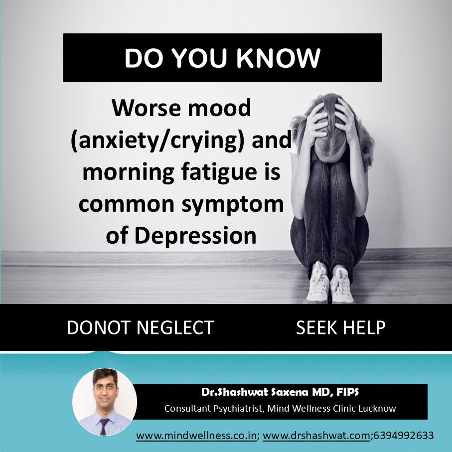 morning worsening of mood is sign of depression